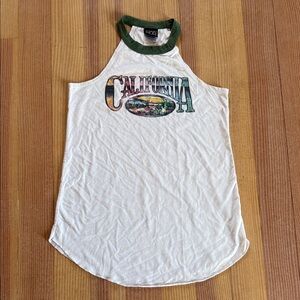 Modern Lux California High Neck sleeveless graphic tee